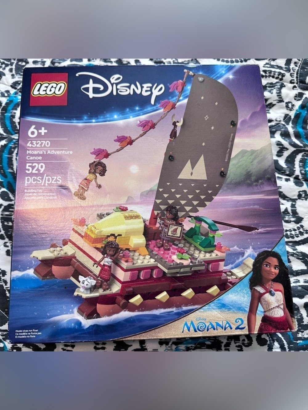 nib-LEGO Moana's Adventure Canoe Building Set 43270
